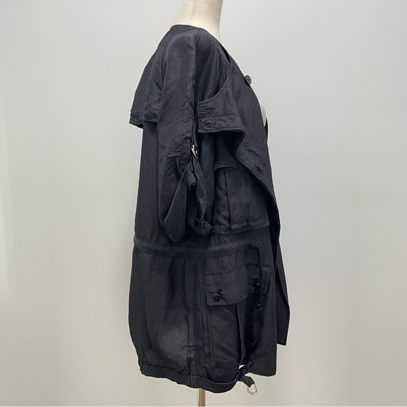 Vintage 3.1 Phillip Lim Linen Blend Utility Jacket, Black, 0 - Picture 11 of 14
